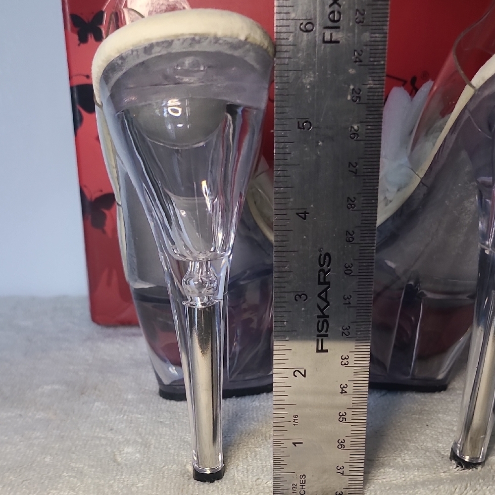 Pleaser Clear Platform Heels - Picture 6 of 6